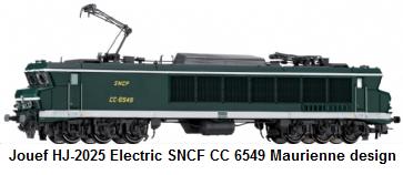 Jouef modern era HJ-2025 Electric locomotive, SNCF series CC 6549 Maurienne design