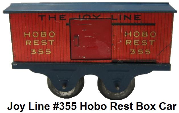 Joy Line #355 Hobo Rest box car