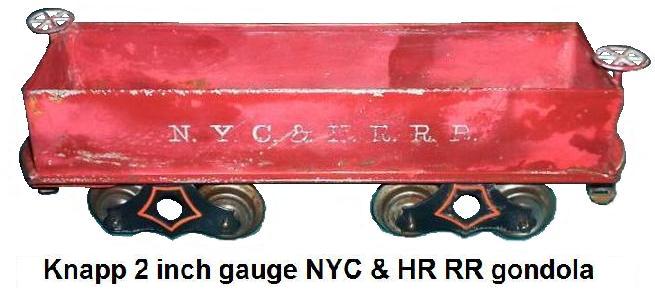 Knapp NYC & HR RR gondola in 2 inch gauge