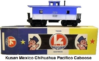 Kusan Mexico 'O' gauge CH.P #37211 Chihuahua Pacifico Caboose Trenes Electricos Plastico Leon, SA
