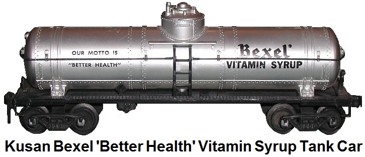 Kusan 'O' gauge Bexel Vitamin Syrup tank car
