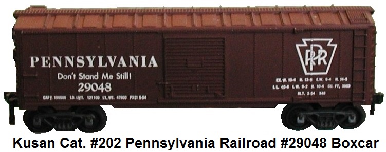 Kusan catalog #202 Pennsylvania Railroad #29048 box car