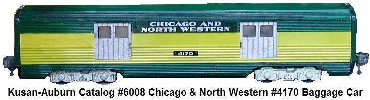 Kusan-Auburn catalog #6008 Chicago & North Western baggage car
