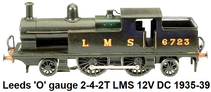 Leeds Model Company 'O' gauge 2-4-2T LMS 12 volt DC electric circa 1935-39