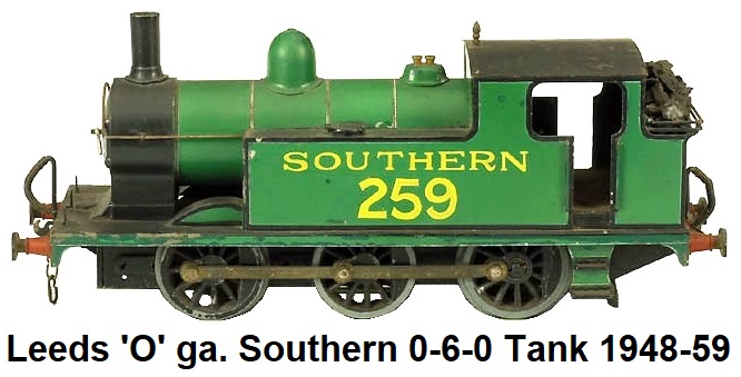 Leeds Model Company 'O' gauge Southern Railway 0-6-0 Tank Locomotive circa 1948-59