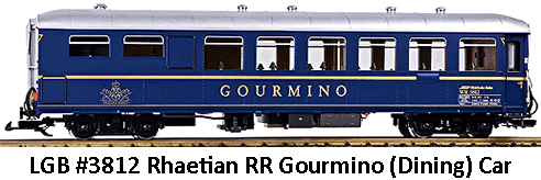 LGB Rhaetian Railway #3812 Dining Car