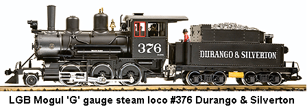 LGB Mogul Steam Loco Durango & Silverton #376