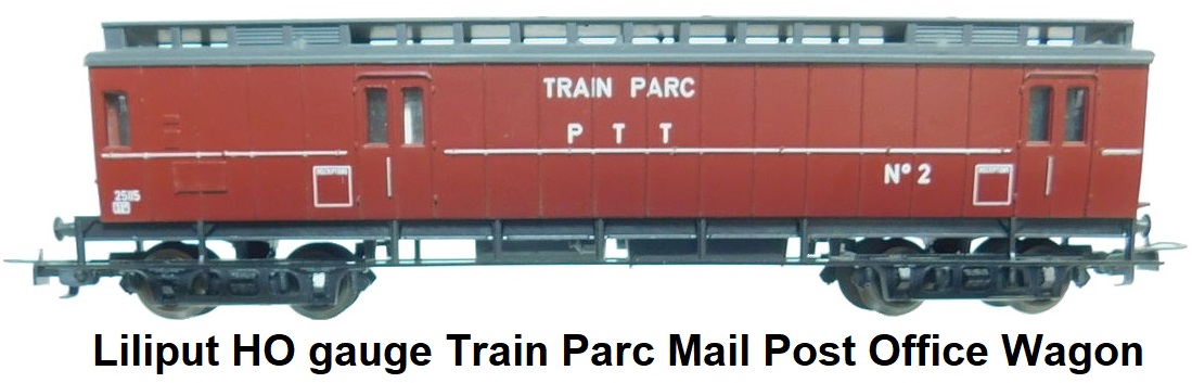 Liliput HO gauge Train Parc Mail Post Office Wagon