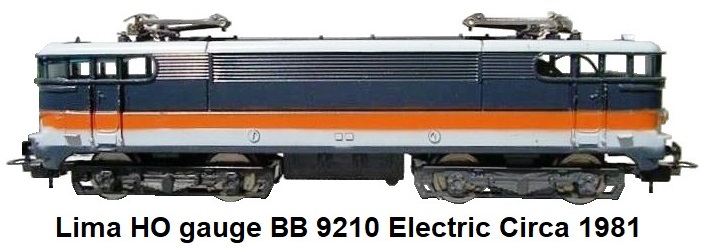 Lima HO gauge BB 9210 Electric circa 1981