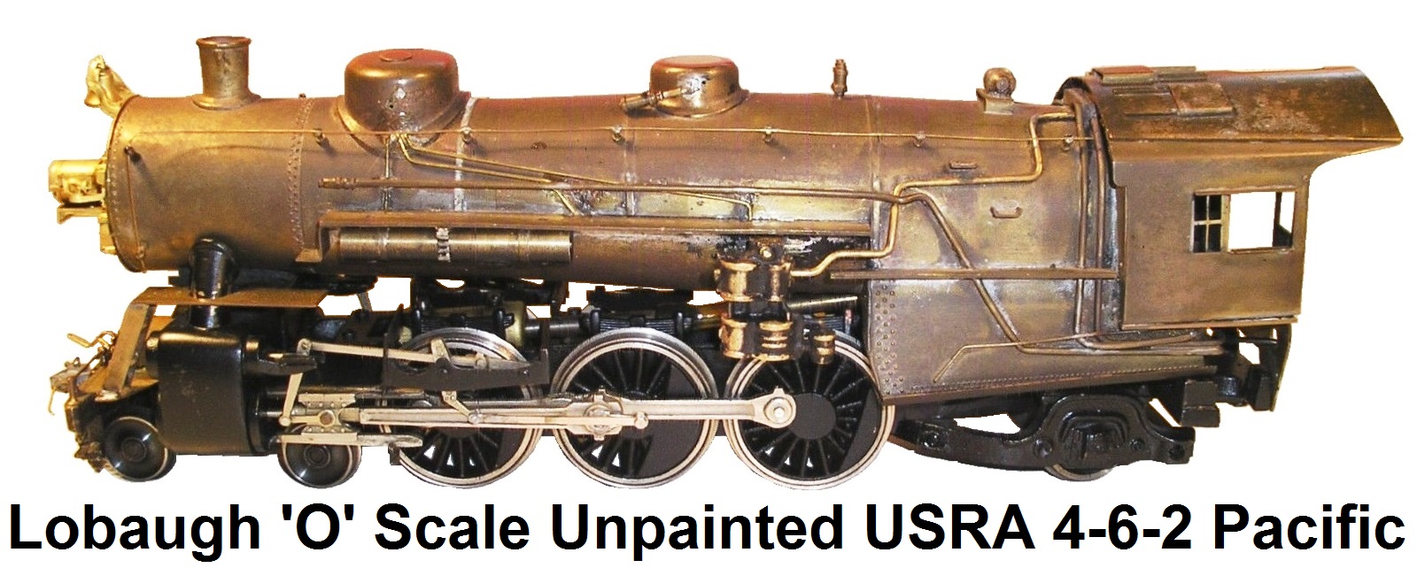 Lobaugh 'O' scale 4-6-2 USRA Pacific unpainted brass loco