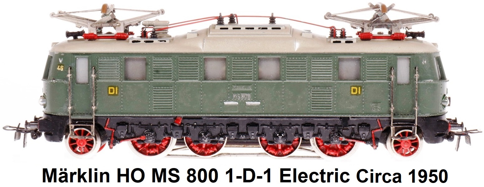 Märklin HO gauge MS 800 1-D-1 electric locomotive circa 1950