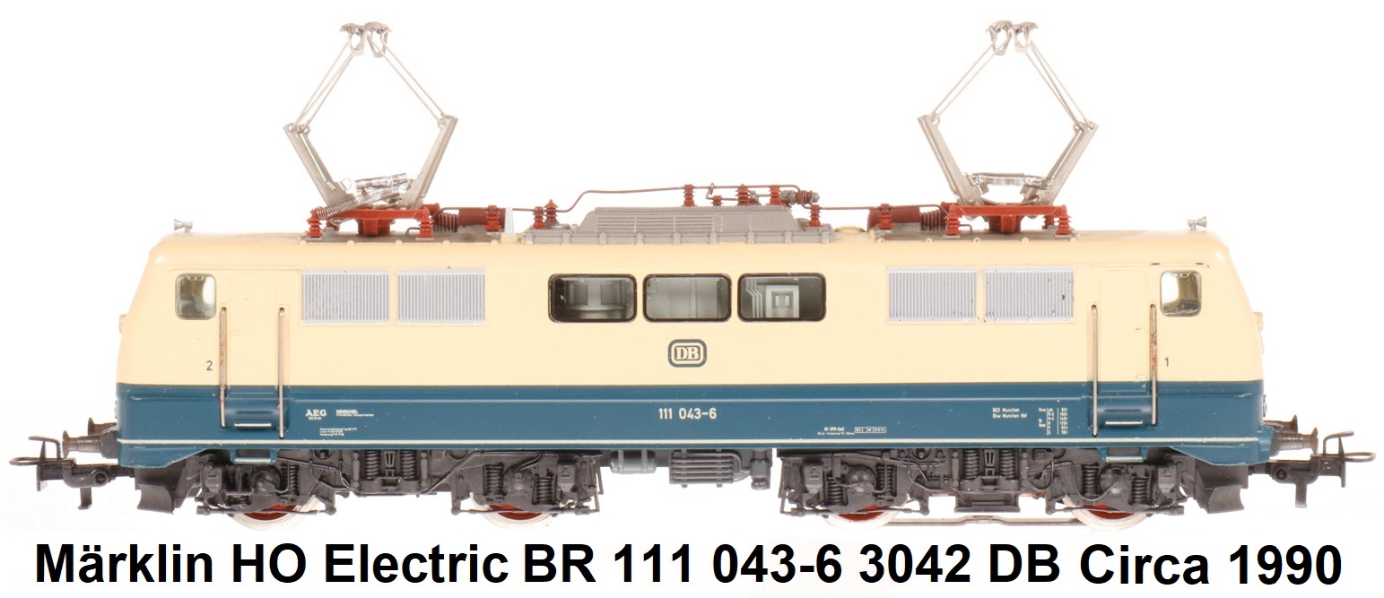 Märklin HO gauge electric locomotive BR 111 043-6 3042 DB Circa 1990
