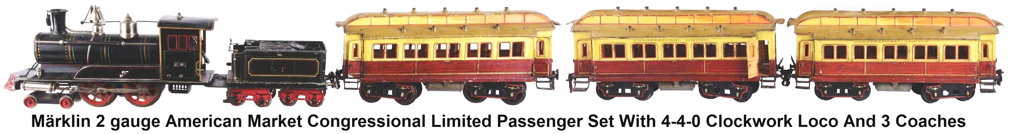 Märklin 2 gauge American Market Congressional Limited passenger set