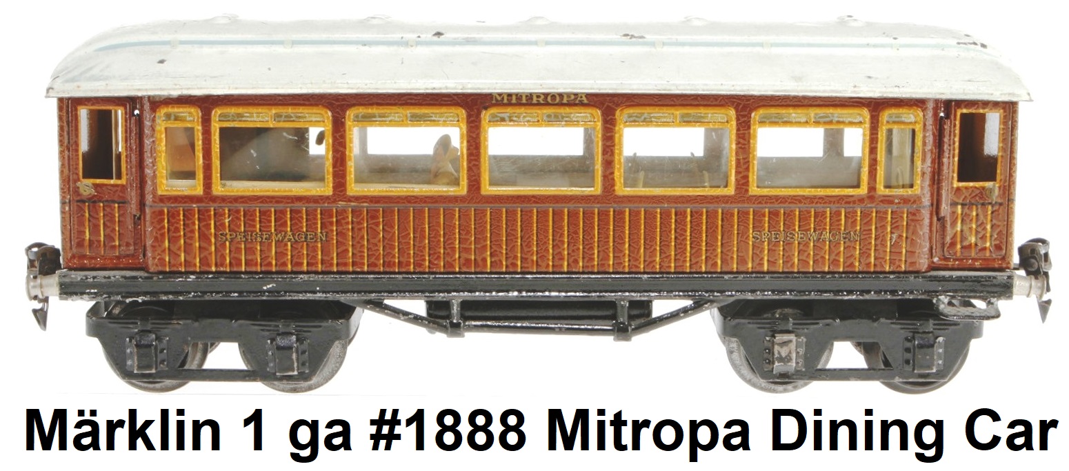 Märklin 1 gauge #1888 Mitropa Speisewagen