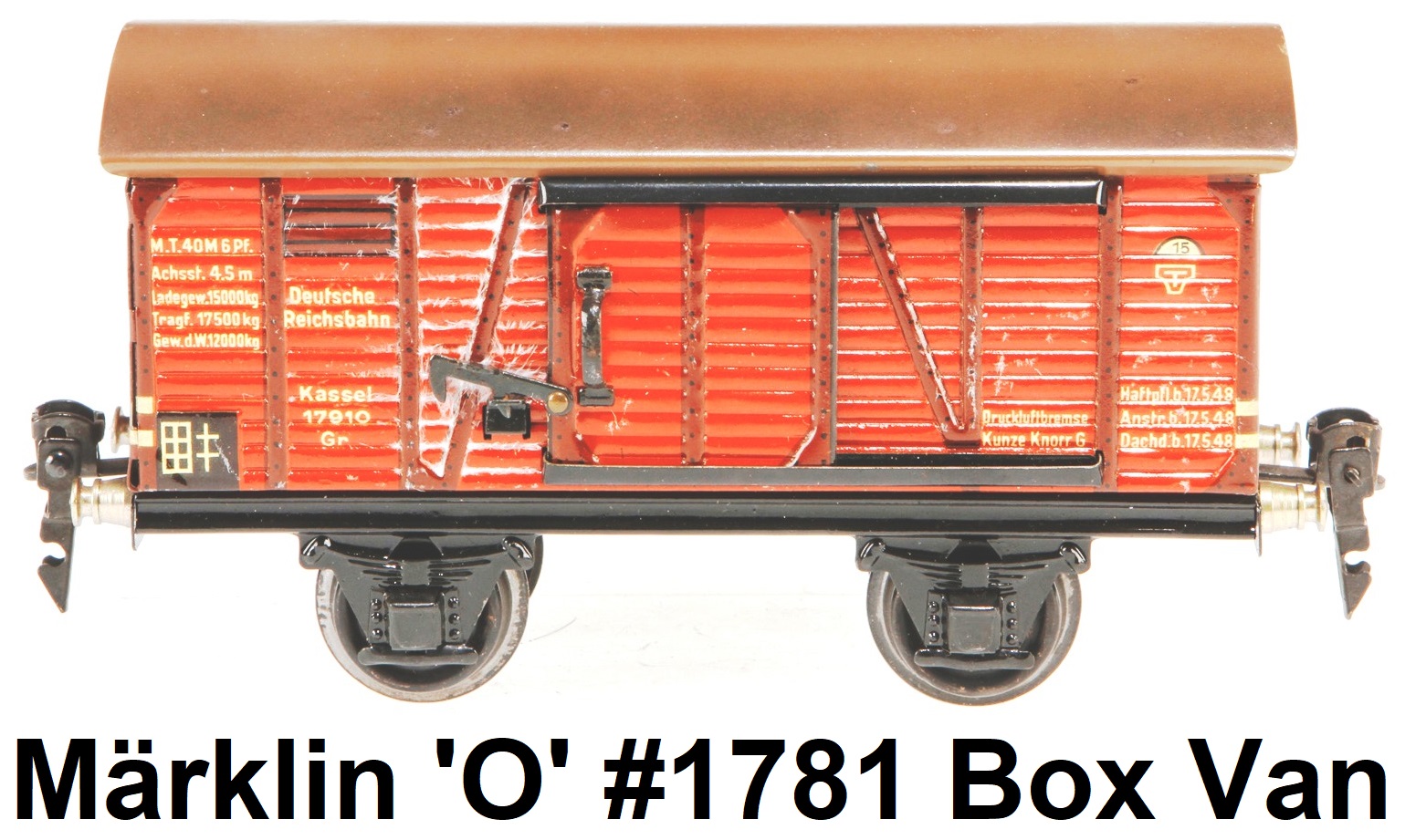 Prewar Märklin 'O' gauge #1781 box car
