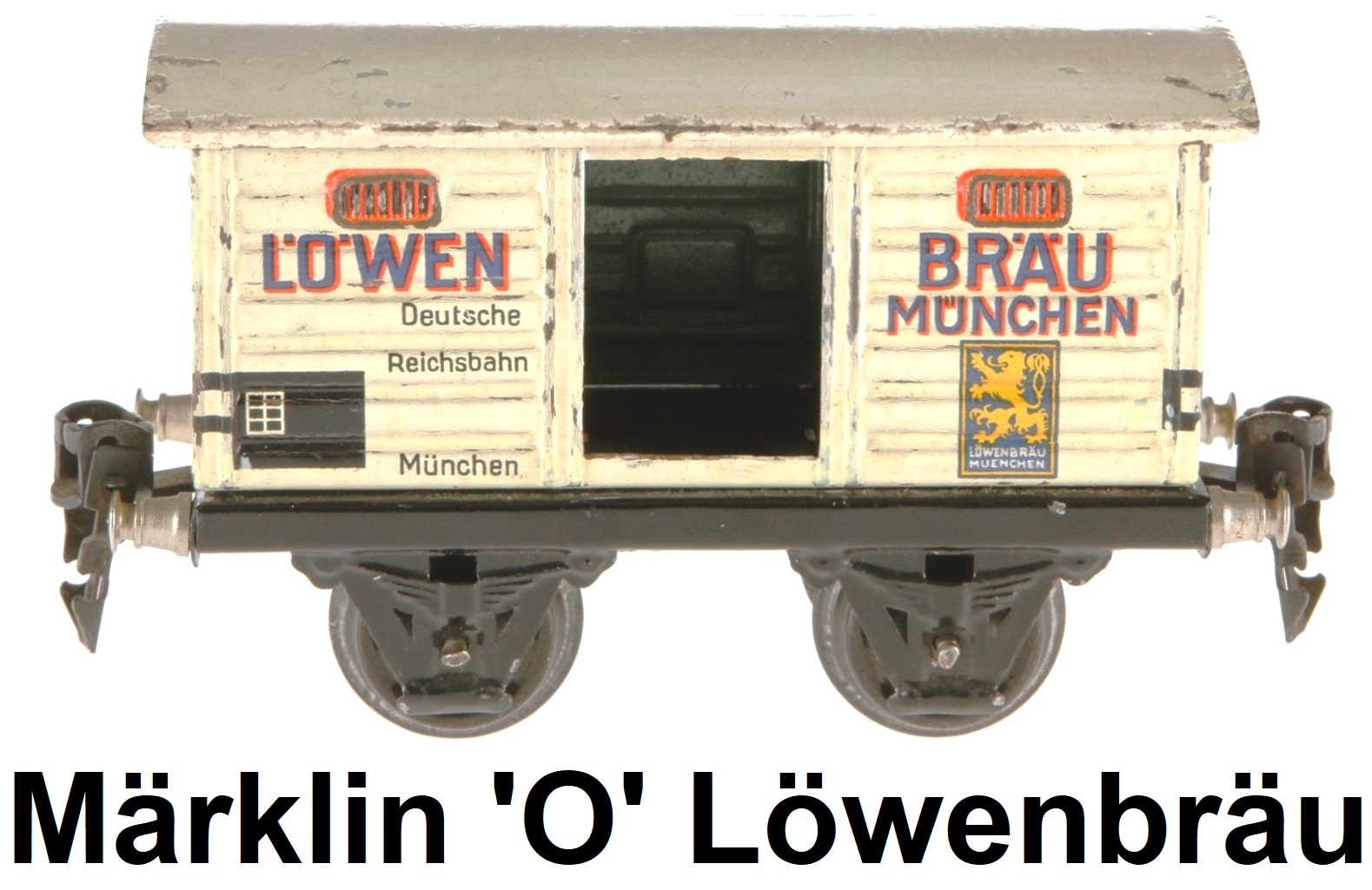 Märklin 'O' gauge #1968 Löwenbräu beer wagon