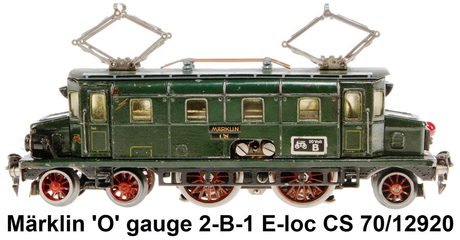 Märklin 'O' gauge 2-B-1 E-loc CS 70 12920
