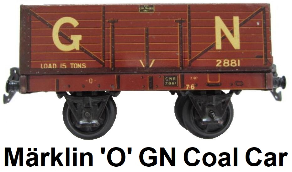 Märklin 'O' gauge GN Brown Mineral Wagon #2881