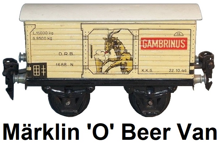 Märklin 'O' gauge Gambrinus Bier Van #388 beer wagon from 1937