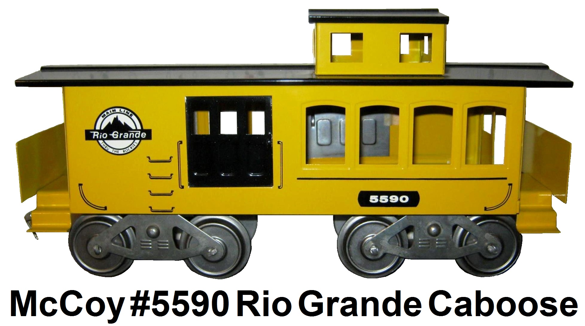 McCoy Standard gauge #5590 Rio Grande Caboose built with 2 right sides