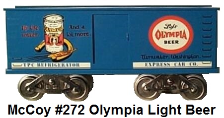 McCoy #272 Olympia Brewing Box Car 1974-78