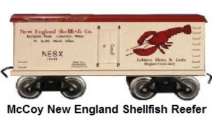 McCoy Standard gauge New England Shellfish reefer car