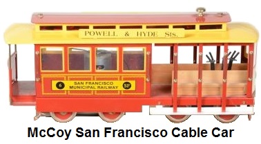 McCoy Standard gauge San Francisco Cable Car
