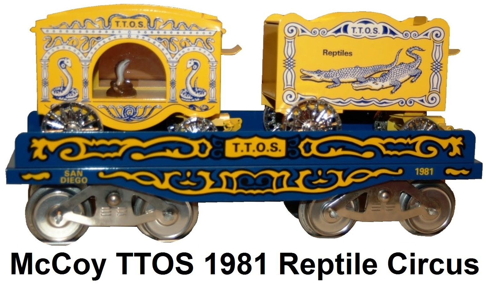 McCoy TTOS San Diego Convention Circus 1981 Reptile Wagon