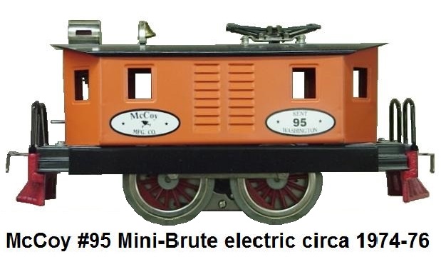 McCoy #95 Mini-Brute 0-4-0 Standard gauge electric circa 1974-76
