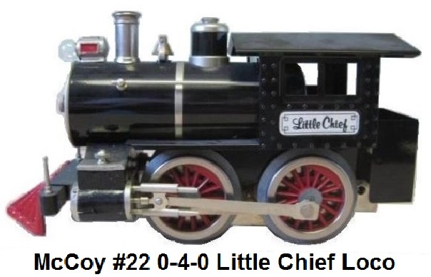 McCoy Standard gauge Little Chief 0-4-0 Locomotive