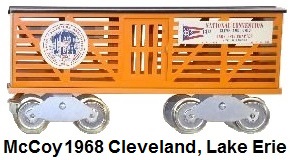 McCoy Standard gauge 1968 24th TCA National Convention Lake Erie Division cattle car