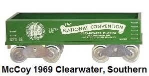 McCoy Standard gauge 1969 Southern Division gondola 25th TCA National Convention car