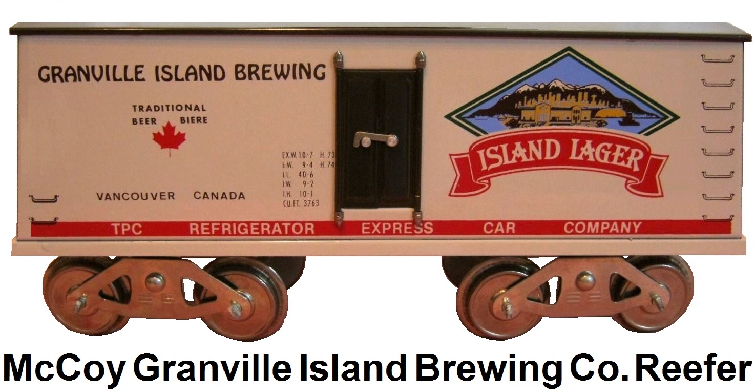 McCoy #293 Standard gauge Granville Island Brewing Company reefer