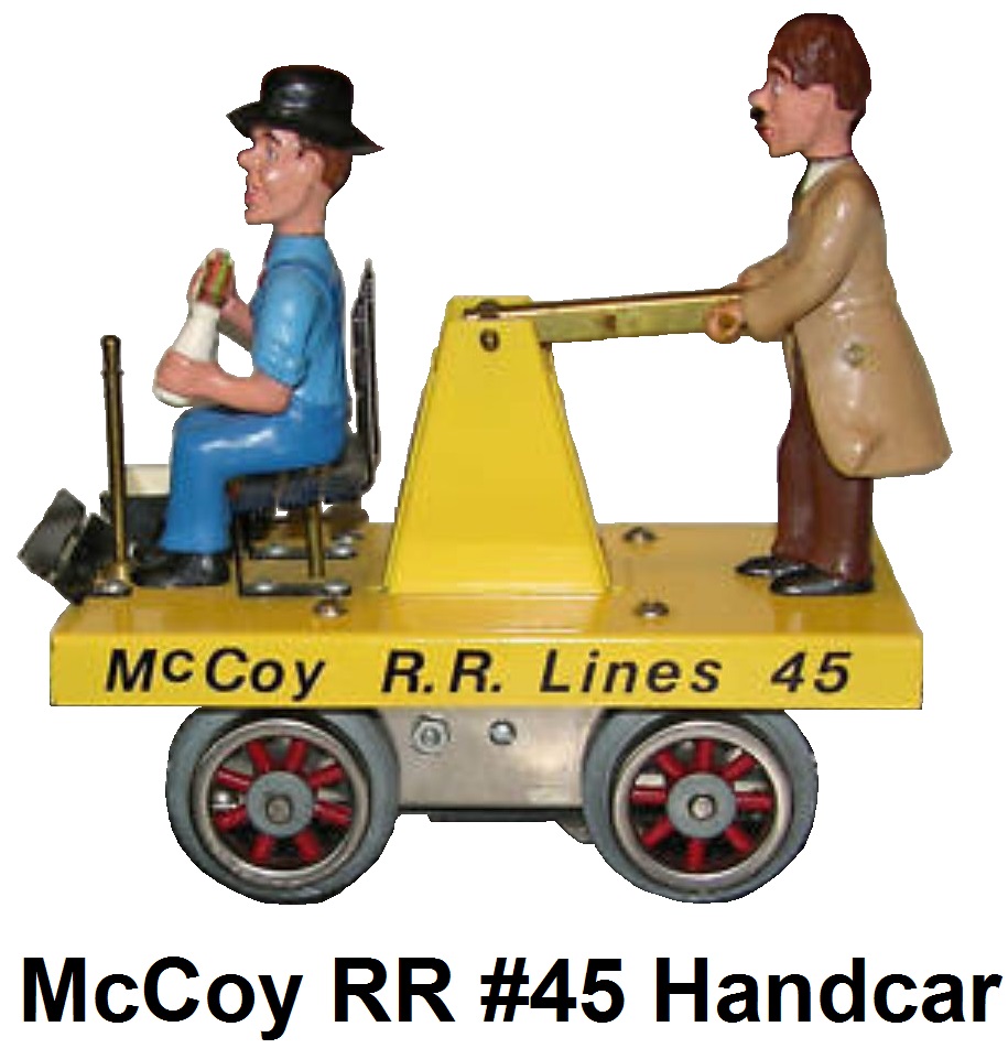 McCoy #45 handcar first produced in 1980