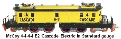 McCoy E2 Cascade 4-4-4-4 electric with dual motors first produced in 1971