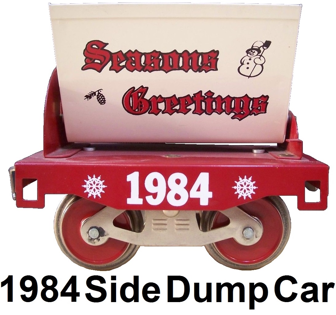 McCoy Standard gauge Christmas 1984 Short Line side dump car