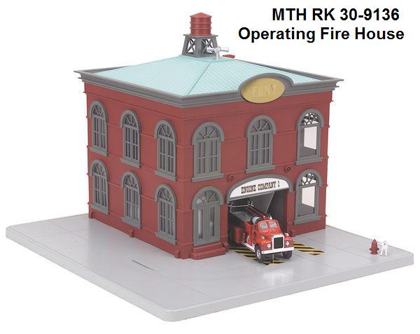 MTH operating firehouse accessory