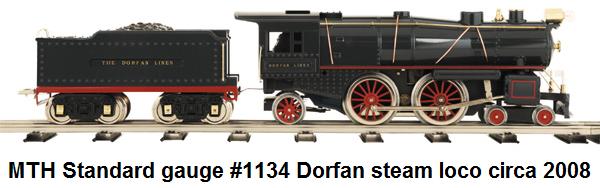 MTH #1134 Dorfan reproduction steam loco in Standard gauge circa 2008