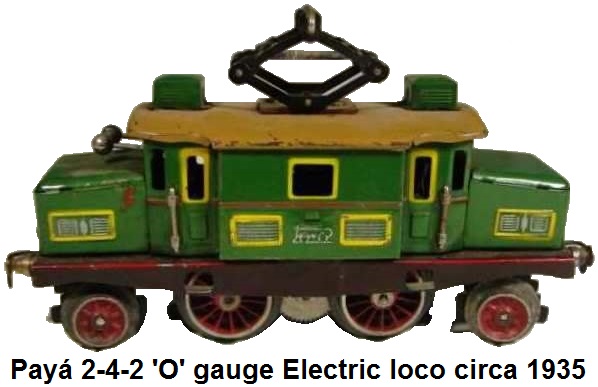 Payá 'O' gauge 2-4-2 Electric loco circa 1935