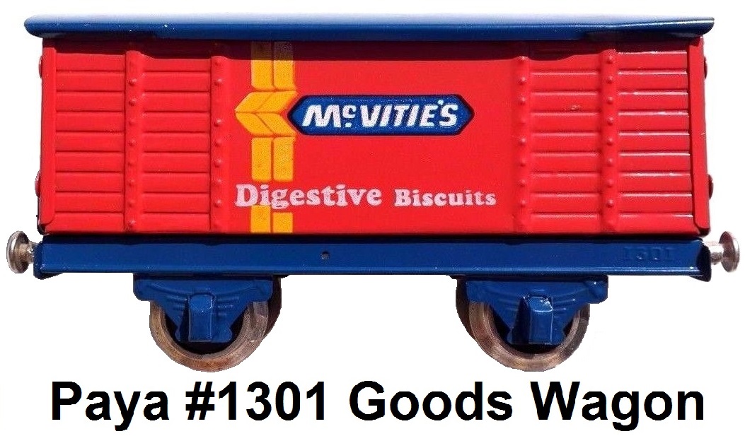 Payá 'O' gauge McVittes Digestive Biscuits Goods Wagon #1301