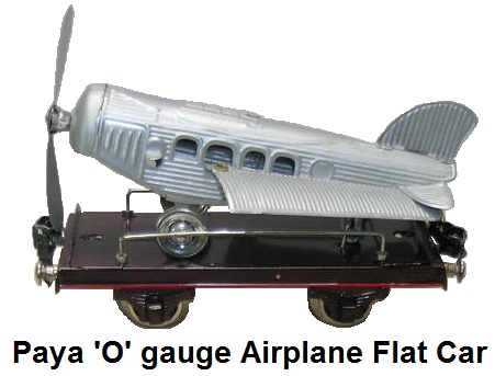 Payá 'O' gauge Airplane Flat car