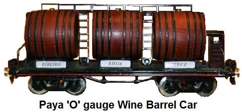 Paya postwar 'O' gauge Wine Vat Car