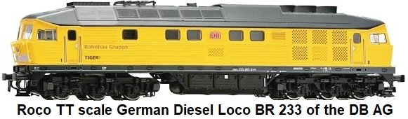 Roco TT scale German Diesel Locomotive BR 233 of the DB AG