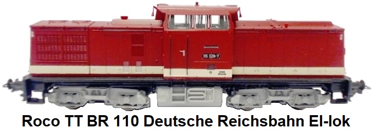 Roco TT scale 72836 BR 110 DR (Deutsche Reichsbahn) El-lok Epoch IV