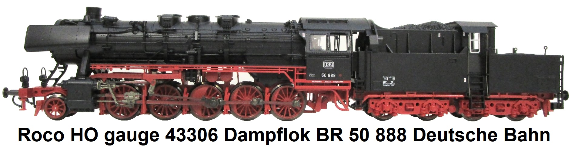 Roco HO gauge 43306 Dampflok BR 50 888 DB OVP