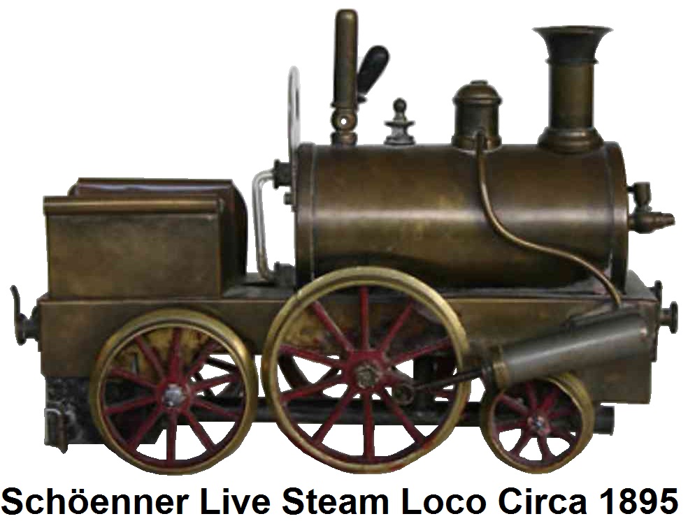 Schöenner live steam locomotive circa 1895
