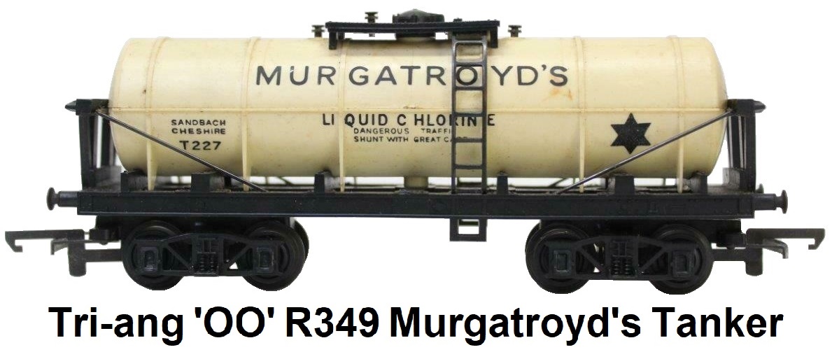 Tri-ang Railways 'OO' gauge R349 Murgatroyds Liquid Chlorine Industrial Tank Car