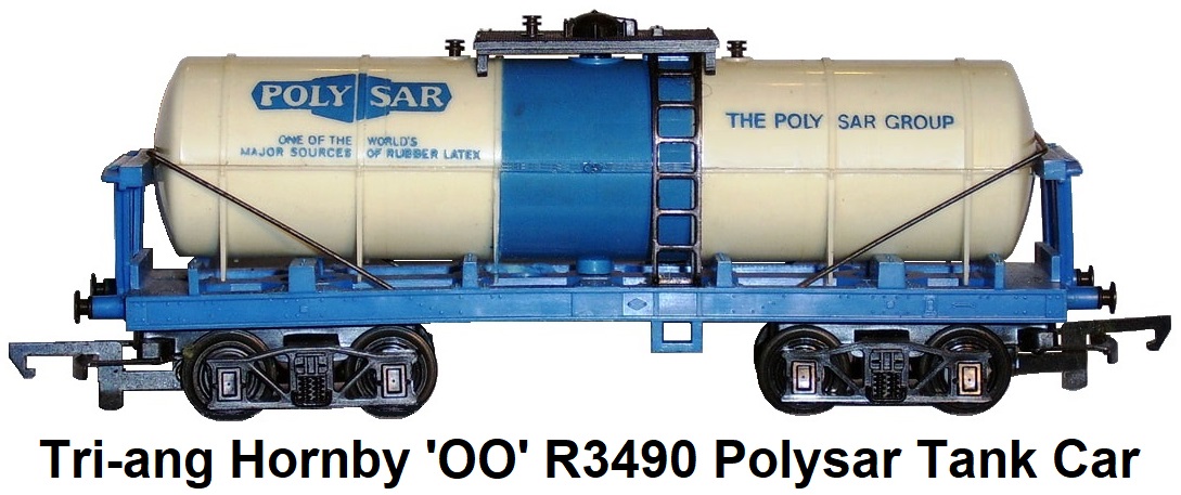Tri-ang Railways 'OO' gauge R3490 Polysar Industrial Tank Car