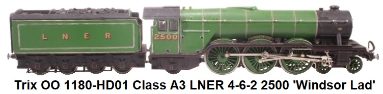 Trix OO 1180-HD01 Class A3 4-6-2 2500 'Windsor Lad' in LNER Green
