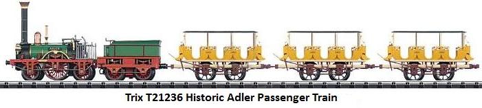 Trix N gauge T21236 Historic Adler Passenger Train